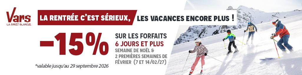 Offre early booking