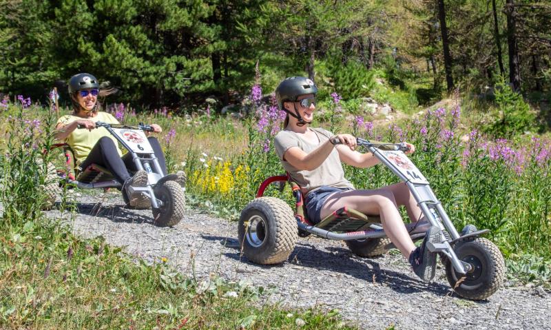 Mountainkart à Vars en été